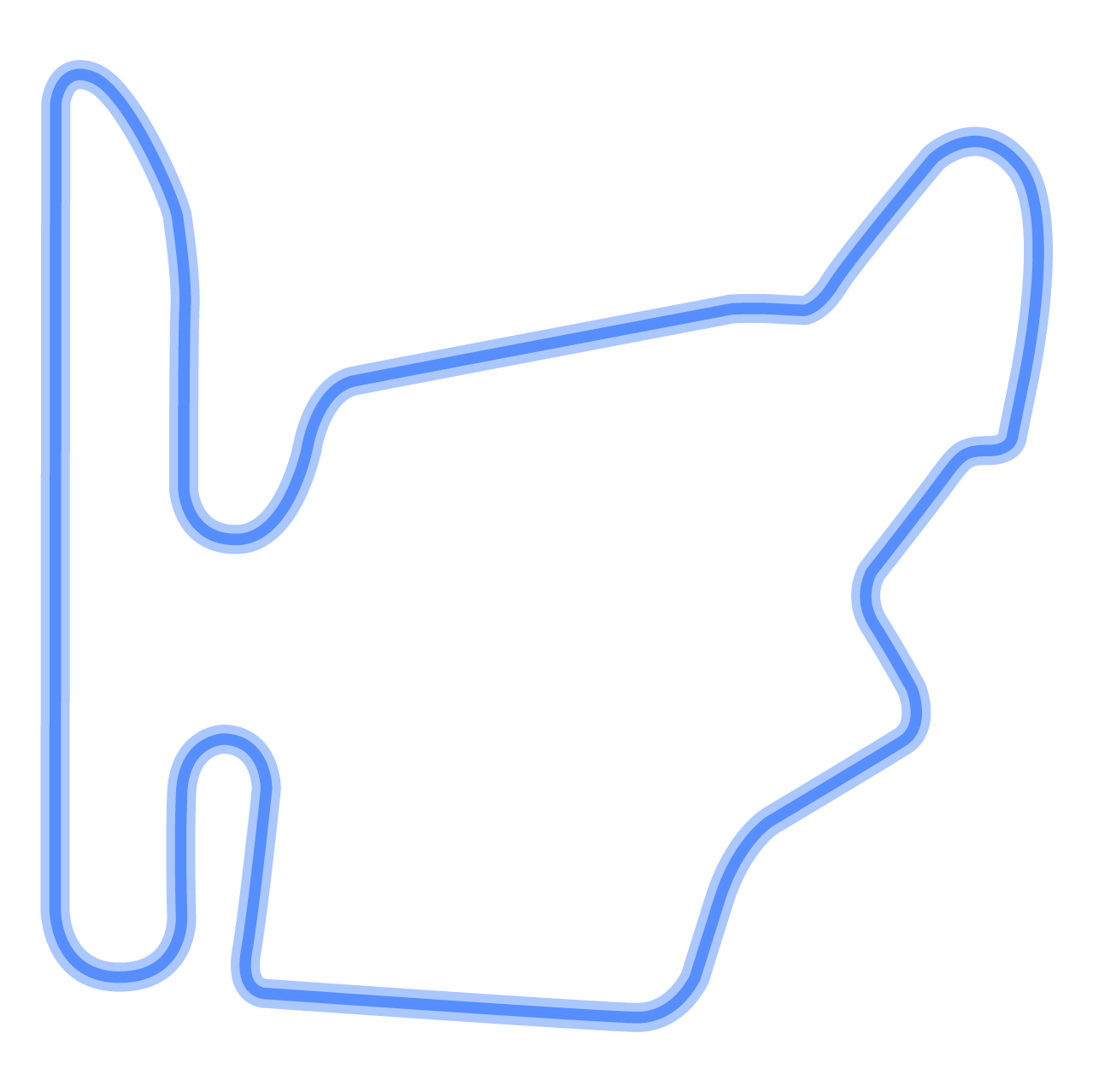 outline tekening van formule 1 circuit in hongarije outline tekening van formule 1 circuit in hongarije