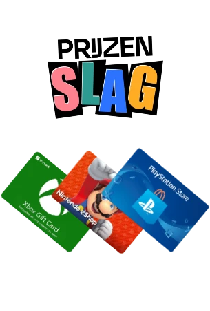 prijzenslag winweken logo met kadobon logo van Xbox, Nintendo en Playstation