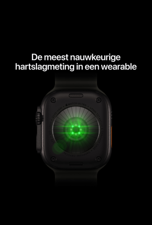 Apple Watch Ultra 4 Titanium Case 49mm Milanees Zwart Titanium - Milanees-Band M