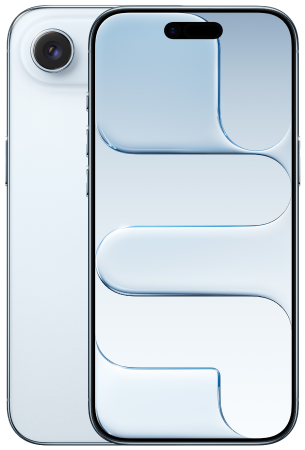 iphone air blauw achterkant en voorkant