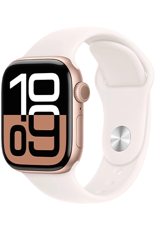 Apple Watch S10 Aluminium case 42mm Rosé Goud