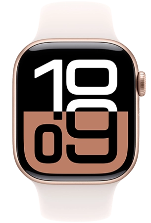 Apple Watch S10 Aluminium case 42mm Rosé Goud