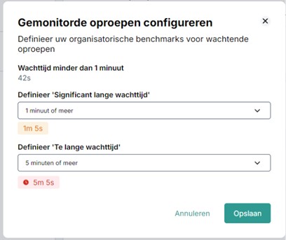 dashboard oproepen