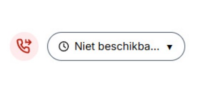 menubalk doorschakeling niet beschikbaar