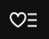 icoon van een hartje voor het instellen van favoriete zenders
