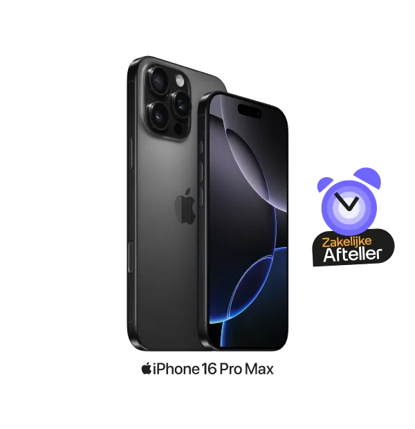 zakelijke afteller voor de iPhone 16 Pro Max