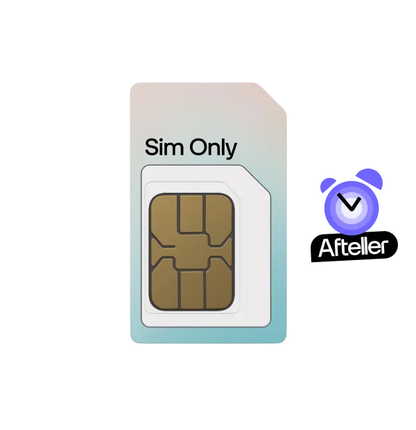 sim only simkaart met afteller klokje
