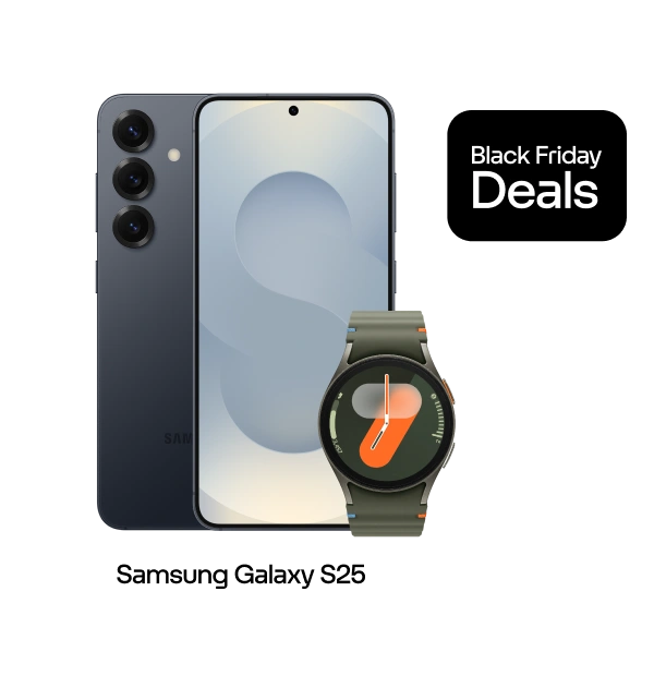 samsung galaxy s25 zwart black friday deal met galaxy watch7 cadeau