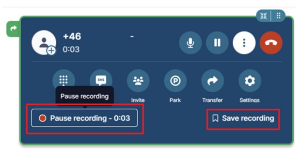 gesprekken opnemen call recording addon
