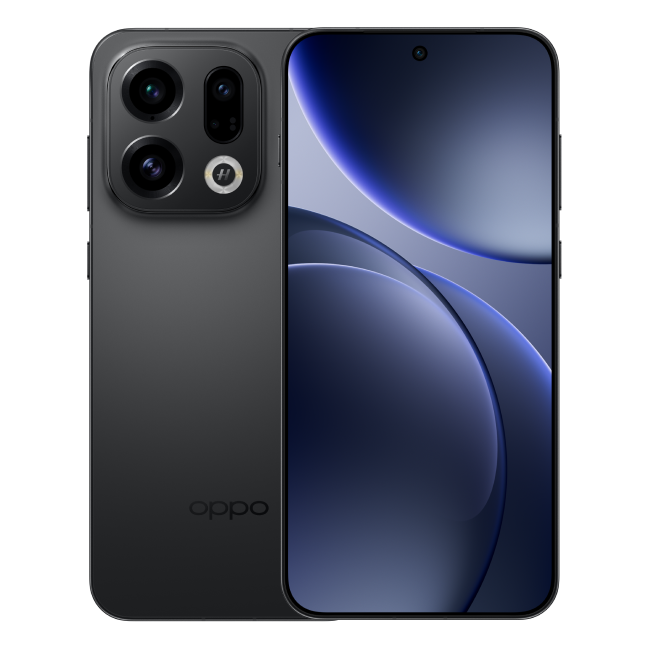 OPPO Find X9 zwart voor- en achterkant OPPO Find X9 zwart voor- en achterkant