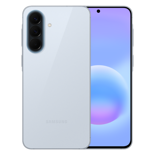 Samsung A57 licht blauw voor en achterkant