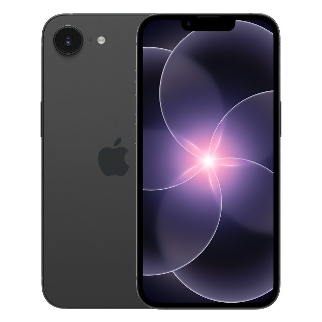 iPhone 17e Zwart voor en achterkant