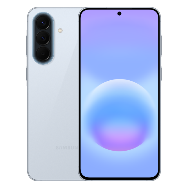 Samsung A57 licht blauw voor en achterkant