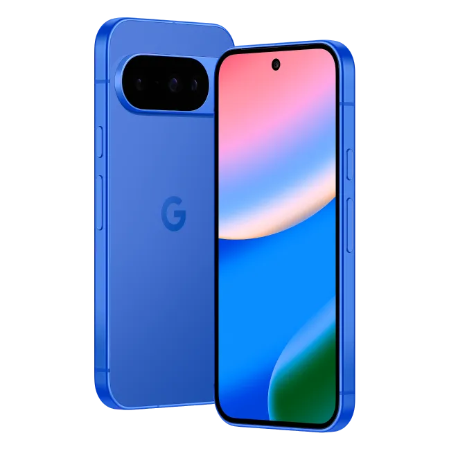 Google Pixel 10 in blauw Google Pixel 10 in blauw