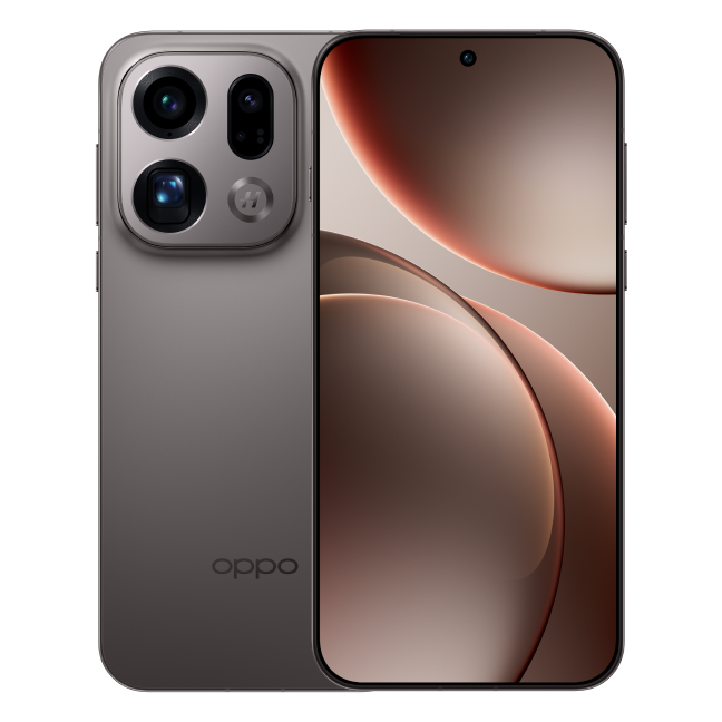 OPPO Find X9 Pro grijs voor- en achterkant OPPO Find X9 Pro grijs voor- en achterkant