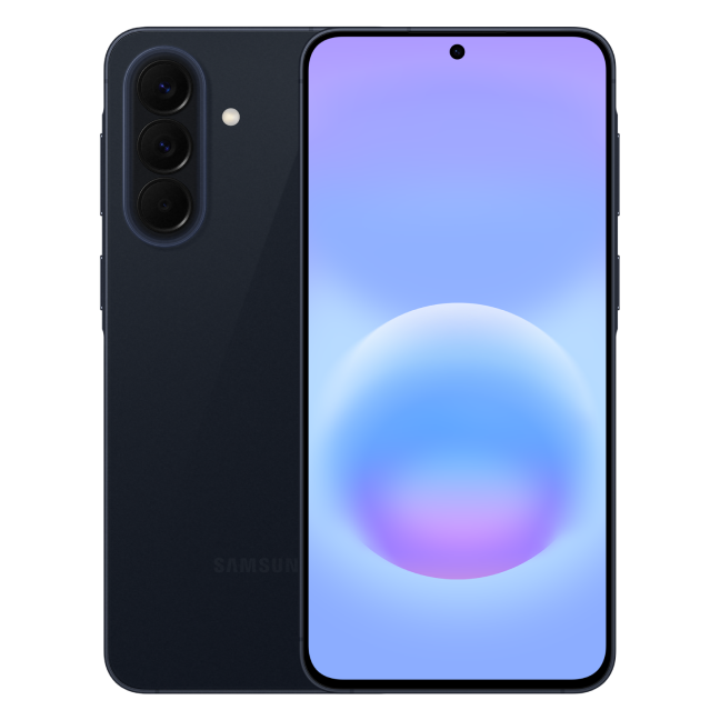 Samsung A57 blauw voor en achterkant