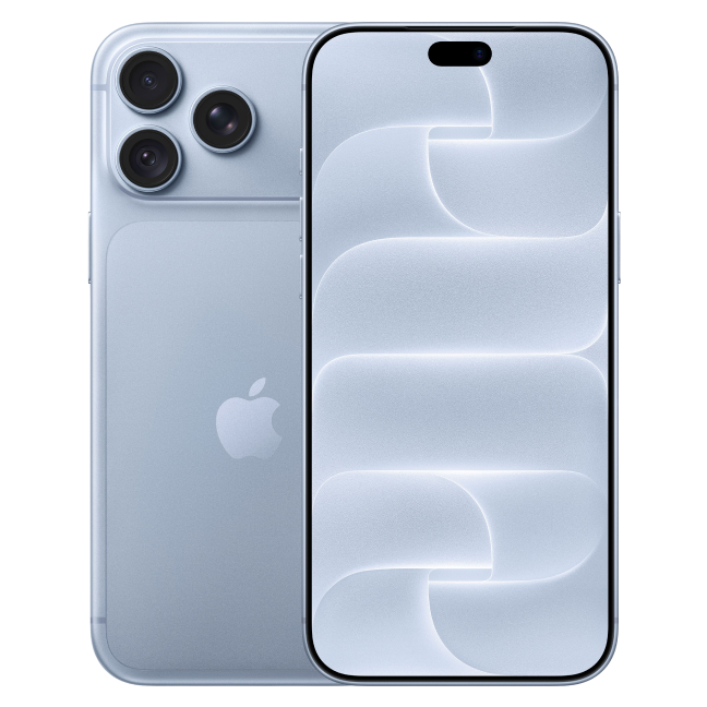 iPhone Pro Max lichtblauw