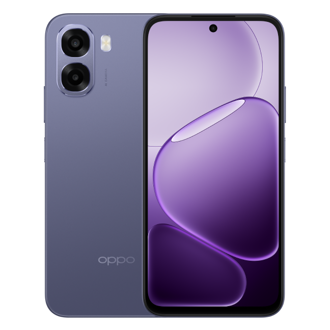 OPPO A6x Black Purple voor en achterkant