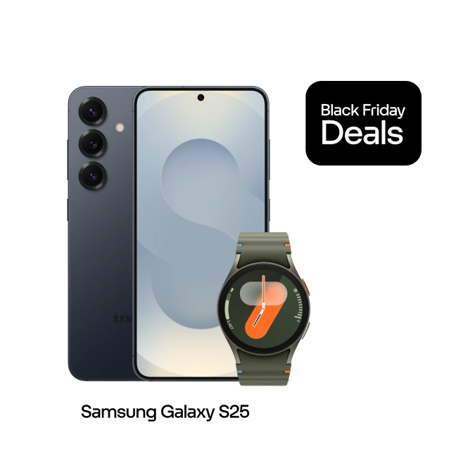 samsung galaxy s25 zwart black friday deal met galaxy watch7 cadeau