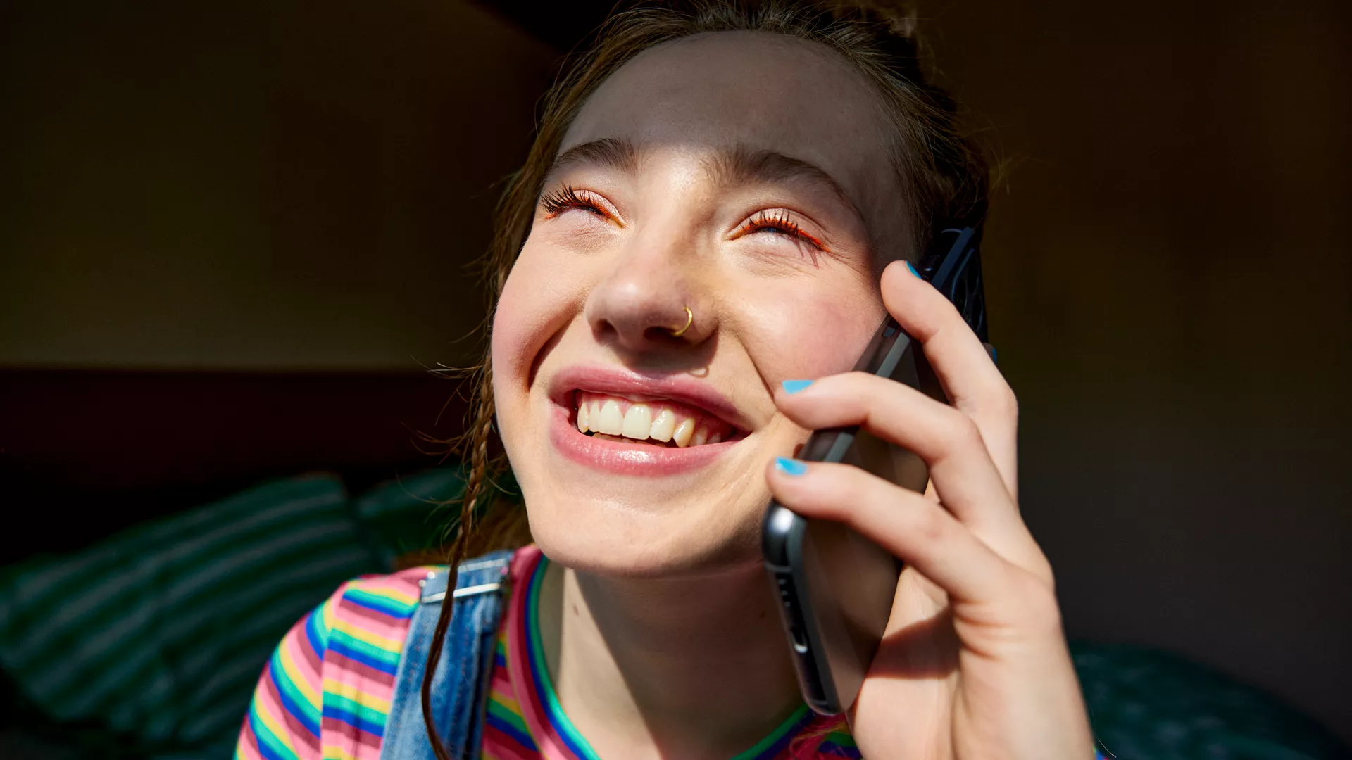 Bellende vrouw